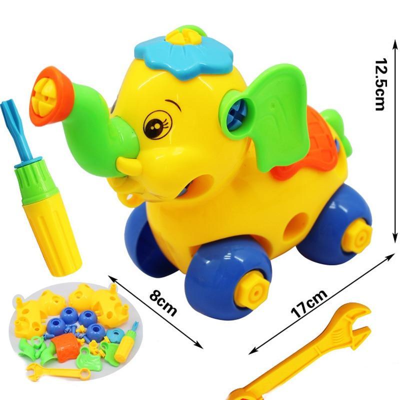 Early Learning Education Screw Nut Group Installed Plastic 3d Puzzle Disassembly Motorcycle Kids Toys for Children Jigsaw - SJB-DIAMOND ELITES