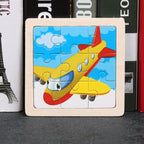 10pcs Of Wood Puzzle Baby Young Children Early Lessons Learned Intelligence Cartoon Animal Puzzle Wooden Toys Education Puzzles - SJB-DIAMOND ELITES