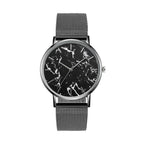 Fashion Rose Gold Mesh Band Creative Marble Female Wrist Watch Luxury Women Quartz Watches Gifts  For Women and Girls