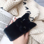 3D Cartoon Doll Protective Case Cute Girls Women Furry Plush Case For Iphone 13 12 11 Pro Xs Max X Xr Se Cases 3d Cartoon Cat Furry Fluffy Warm Case For Iphone 6 6s 7 8 Plus 12prophone Case Stevvex