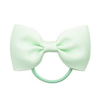 Luxury Handamde Small Baby Elastic Rubber band Head rope Mini Solid Ribbon Bow Tie For Girls Hair Accessories
