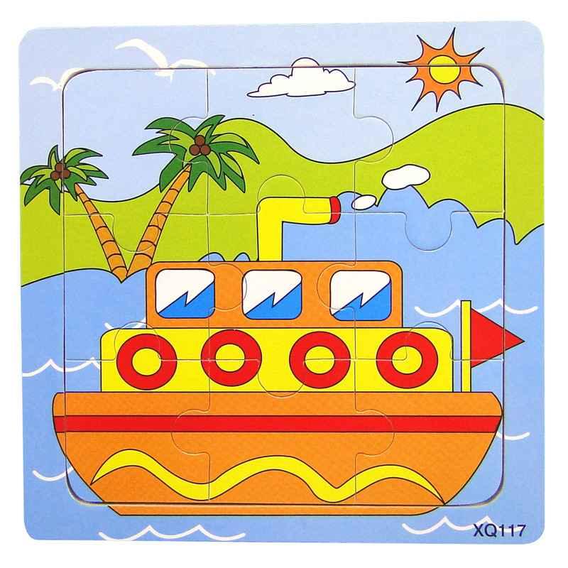 1 Pcs Animal Wooden Puzzles For Children In Wooden 3D Mosaic Puzzles Kids Educational Toys Design  For Baby Birthday Gifts - SJB-DIAMOND ELITES