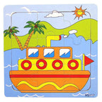 1 Pcs Animal Wooden Puzzles For Children In Wooden 3D Mosaic Puzzles Kids Educational Toys Design  For Baby Birthday Gifts - SJB-DIAMOND ELITES