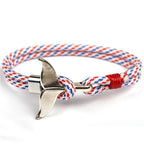 Fashion Whale Tail  Bracelets For Men And Women Charm  Survival Rope Chain  Bracelet Male Wrap Metal Hooks - SJB-DIAMOND ELITES