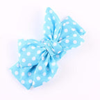 Modern Big Bowknot Headband For Baby Girls Bow hair band dot Cotton turban Head Wrap Hair Accessories