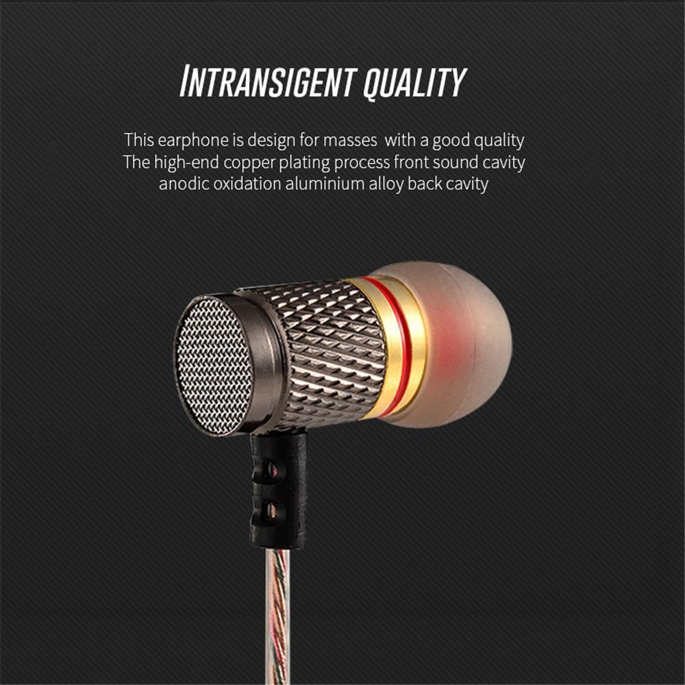 Luxury Earphone High Quality HiFi Sport Earbud Auricular Metal Fever Heavy Bass Copper HD Metal Bass Stereo earpiece Headphones - SJB-DIAMOND ELITES