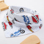 Baby Bibs Cute Cartoon Pattern bib  Burp Cloths Saliva Towel Cotton Infant Burp Cloths Bib For Kids