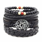 Handmade Modern Fashion New Luxury Wood Bead Charm Amazing Premium Leather Elegant Bracelet For Women - SJB-DIAMOND ELITES