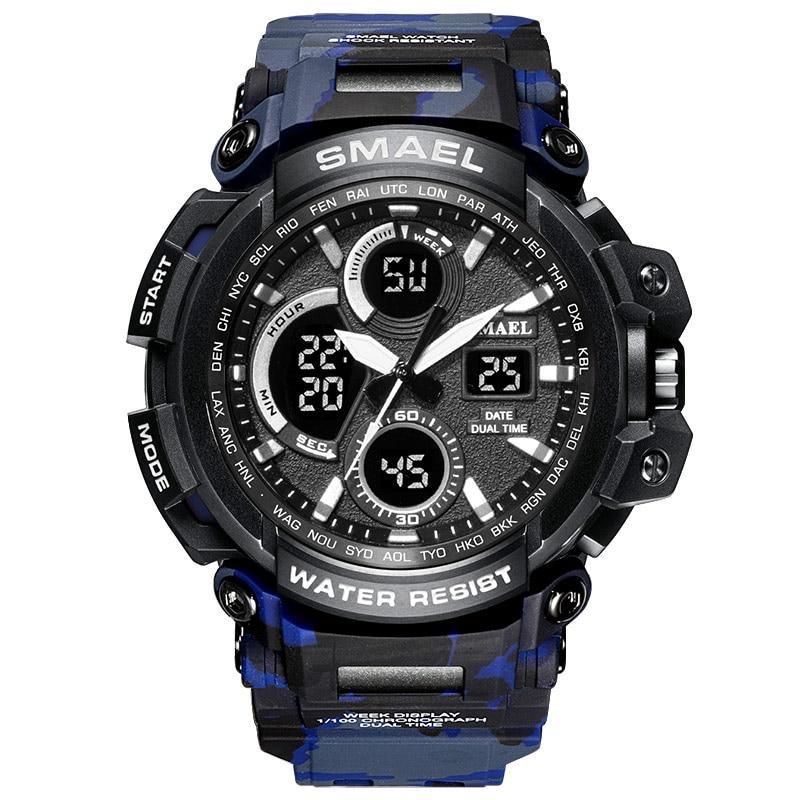 Modern Sport  Waterproof 50M Men Watches With LED Digital Display In Military Armi Relogio Masculino Style - SJB-DIAMOND ELITES