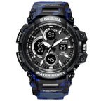 Red Modern Sport  Waterproof 50M Men Watches With LED Digital Display In Military Armi Relogio Masculino Style - SJB-DIAMOND ELITES