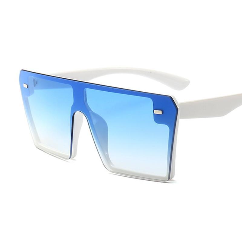 Modern Oversized Square Sunglasses For Lady and Women Luxury Brand Fashion Gafas Shade WIth Mirror Glasses And UV400 Protection - SJB-DIAMOND ELITES