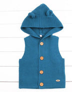 Modern Winter Warm Knit Cardigan Long Sleeve Hooded Sweaters for Newborn Infant Jacket And Coat Combination Clotes