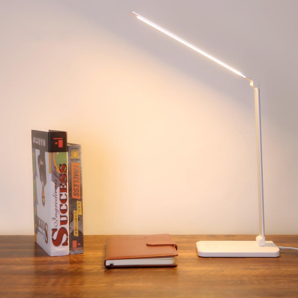 STEVVEX Dimmable Desk Reading Light Foldable Rotatable Touch Switch LED Table Lamp DC USB Charging Port Timing Desk Lamp For Kids Room - SJB-DIAMOND ELITES