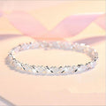 Top Quality Elegant 925 Sterling Silver Luxury Bracelets For Women Wedding Accessories Lady Fashion Zircon Geometric Bracelet Girl Gift - SJB-DIAMOND ELITES