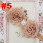 Handmade Flower Newborn Headwear Head Wrap Band Hairband Gift Toddlers For Baby Girls