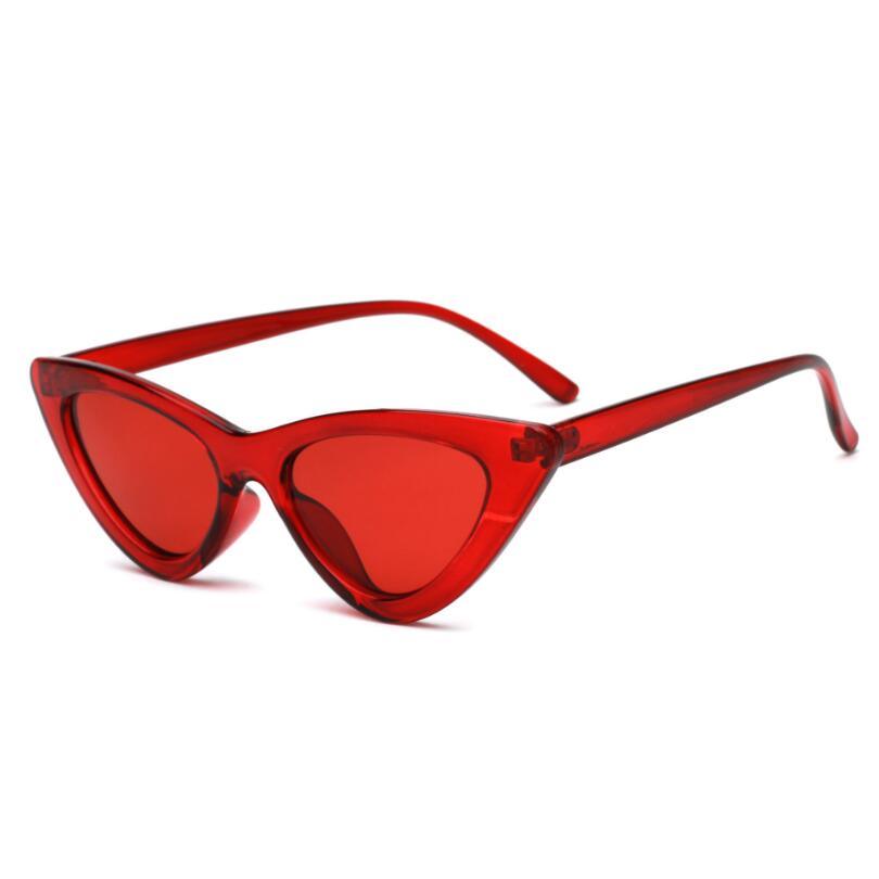 Elegant Cute Retro Cat Eye Sunglasses For  Women With Small Black White Triangle Vintage Ladies Sunglasses and UV400 Protection - SJB-DIAMOND ELITES