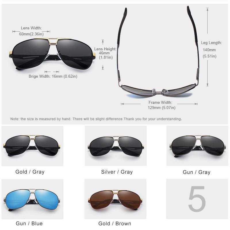 Business Luxury Men Polarized Square Driving Sunglasses Lens Brand Designer Aluminum Classic Frame  Elegant Sunglasses - SJB-DIAMOND ELITES