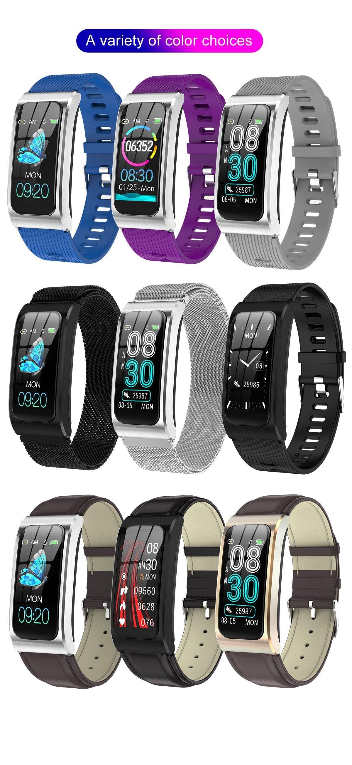 Luxury Elegant Metal And Woman Smart Watch 1.14" IP68 Waterproof With Heart Rate Stopwatch Alarm clock Fitness Tracker Swim Watch for Android IOS Operate sistem - SJB-DIAMOND ELITES