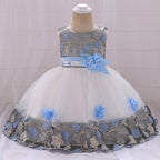 Luxury Elegant Handamde Girls Baby Dresses Lace Tulle Baptism Dresses for  Party and  Wedding Baby Clothing Dress