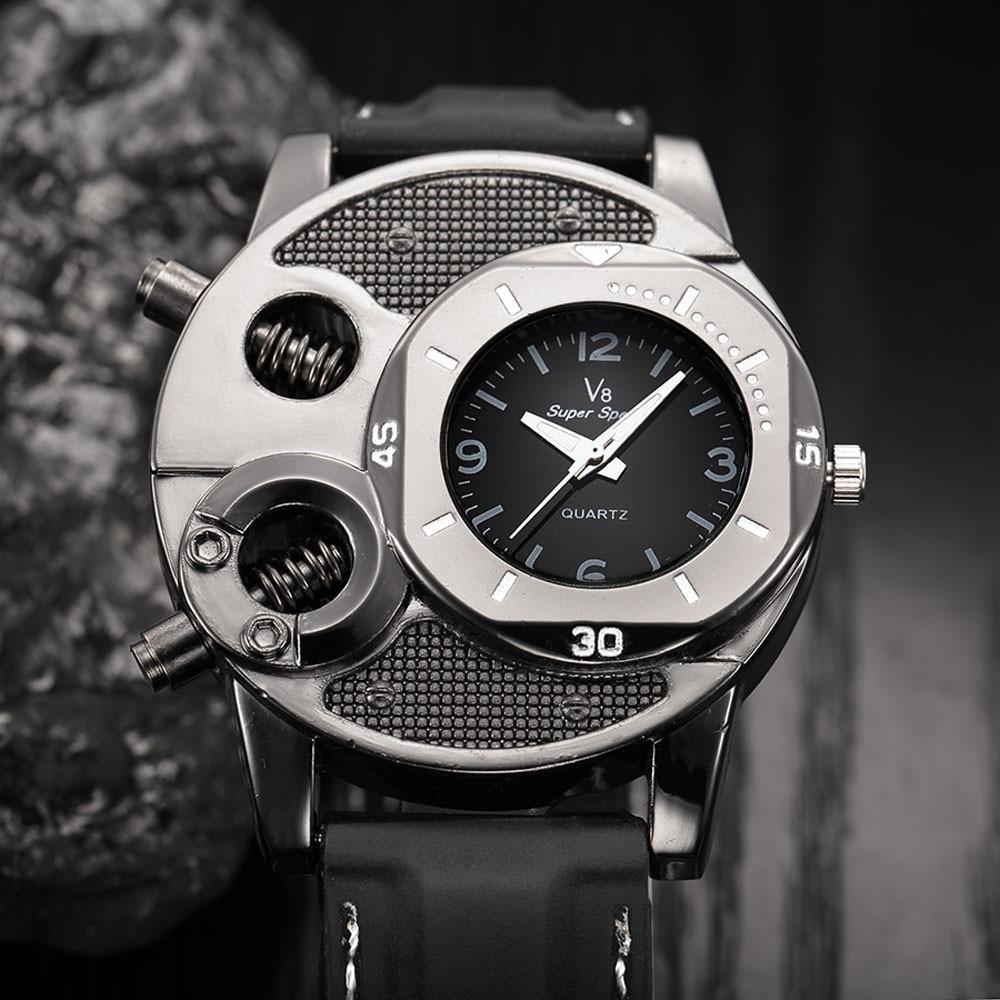 Men Watch With Hardlex Glass and Leather High Quality Band Modern Luxury Style Unique Design Perfect Gift - SJB-DIAMOND ELITES