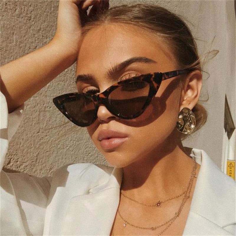 Luxury Modern Cat Eye  Fashion Retro Classic Lady and Woman Sunglasses With Triange Frame  With UV 400 Protection - SJB-DIAMOND ELITES