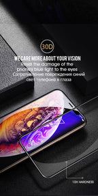 30D Full Cover Protective Glass On For iPhone 11 12 13 14Pro MAX Screen Protector For iPhone11 12 X XR XS MAX 7 8 Tempered Glass 9H Full Coverage Screen Tempered Glass Protector Guard for iPhone