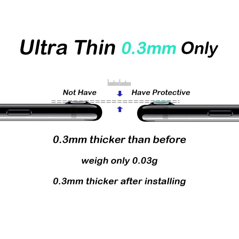 2pcs Camera Lens Protective Protector Cover for IPhone on X 8Plus 7Plus 6 6S 7 8 10 XR Xs Max Tempered Glass Film 9H Tempered Glass Camera Lens Protection Stevvex