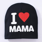 Baby " I Love mama , i love papa"  Cap Children Cap Kids Solid Baby Beanie Hat Fashion Ears Straw In Modern New Design