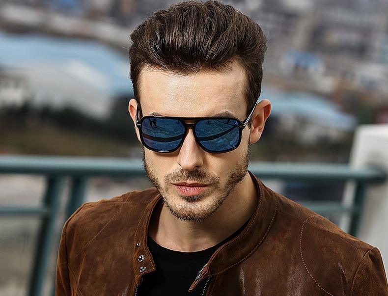 Luxury Polarized Men Business Oversized Mirror Sunglasses For  Driving Brand Designer Driver Sunglasses UV400 Protection - SJB-DIAMOND ELITES