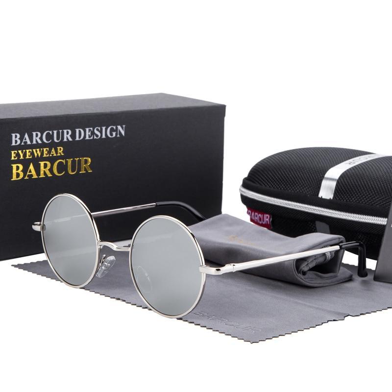 Luxury Elegent Retro Round Sunglasses Mirror Round Sunglasses Polarized Glasses  For Men and Women With UV400 Protection - SJB-DIAMOND ELITES