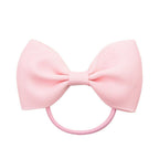 Luxury Handamde Small Baby Elastic Rubber band Head rope Mini Solid Ribbon Bow Tie For Girls Hair Accessories