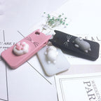 Cat Soft Silicone Mobile Phone Case Back Cover 3D Cute Bear Seal Phone Case For iPhone 6 6S 7 8 Plus X Case Cartoon Cat Ear Silicone Case For iPhone5S SE 8 Plus