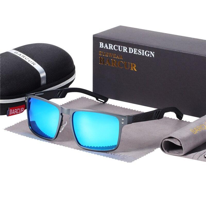 Trending Styles Aluminium Magnesium Square Men Luxury Sport Sunglasses Polarized Sunglasses for Men With UV400 Eyewear Protection Oculus de sol - SJB-DIAMOND ELITES