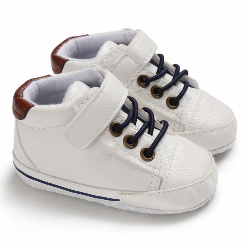 Newborn PU Leather Shoes Winter Fashion Baby Soft Sole Canvas Sneakers 0-12 Months Baby Boy And Girl Stevvex