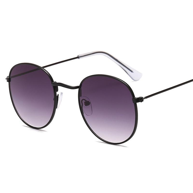 Luxury Leon Classic Small Round Unisex Sunglasses For Women and Men Mirror Sun Glasses Vintage Style With UV400 Protection - SJB-DIAMOND ELITES