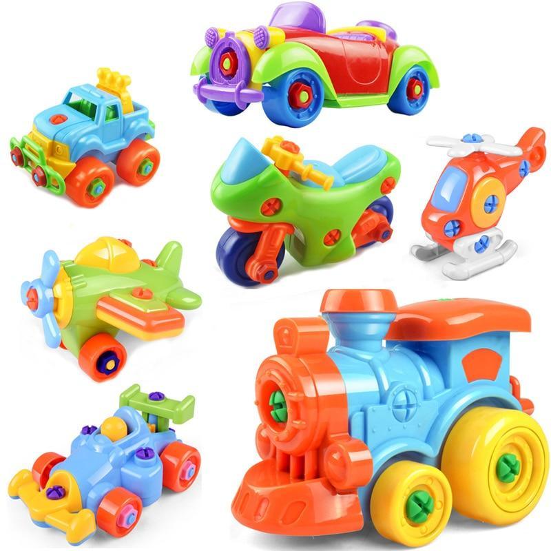 Early Learning Education Screw Nut Group Installed Plastic 3d Puzzle Disassembly Motorcycle Kids Toys for Children Jigsaw - SJB-DIAMOND ELITES