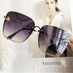 NEW 2021 Popular brand  Oversize Square Sunglasses For Women and Ladies  Luxury Driving Superstar  Designer Sunglasses With Shades and Gradient Glasses With  UV400 Protection - SJB-DIAMOND ELITES