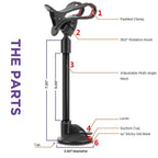 Adjustable Car Strong Phone Holder Flexible 360 Degree Rotation Windshield Mobile Stable Phone Holder Support GPS Car Accessories Stevvex