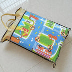 Town City Traffic Baby Crawling Mat Foam Climbing Pad Green Road Children's Play Mat Carpet For Kids and Boys Rooms