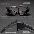 Sport Popular Men's Polarized Sunglasses TR90 Frame Night Vision Mirror Eyewear Sunglasses High Quality OCulus De Sol Military Style sunglasses - SJB-DIAMOND ELITES