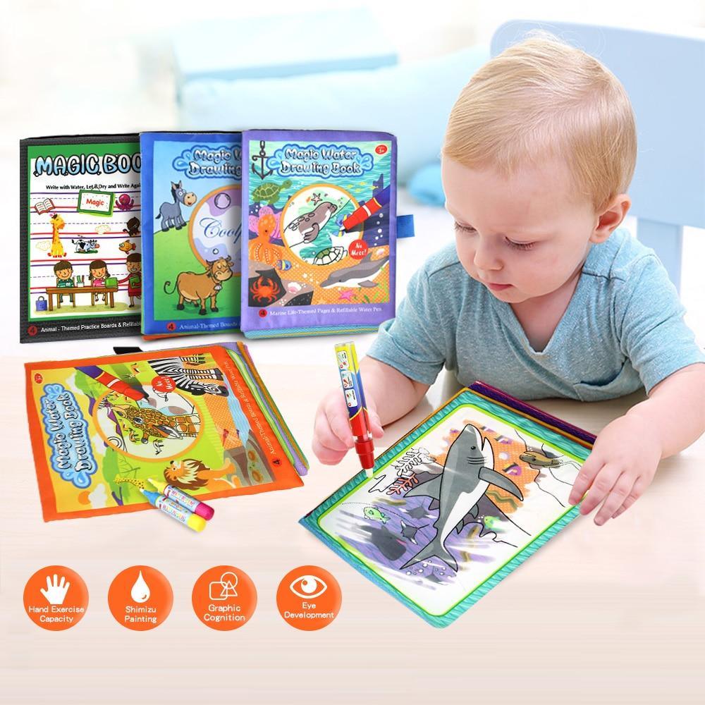 Coolplay  Magic Water Drawing Book Coloring Book Painting Board Doodle Book in Drawing Toys Educational Toys - SJB-DIAMOND ELITES