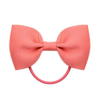 Luxury Handamde Small Baby Elastic Rubber band Head rope Mini Solid Ribbon Bow Tie For Girls Hair Accessories