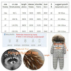 Winter Snowsuit for Climbing  Babyboy Jacket  Outdoor Infant Clothes for Girls/Boys For Ski And Winter