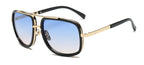 Classic Brand Luxury Square Gold Metal Frame Woman and Man Unisex Top Oversized Bog Frame Elegant Sunglasses For Summer  Designer - SJB-DIAMOND ELITES