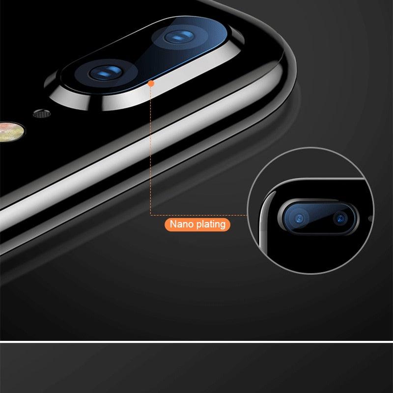 2pcs Camera Lens Protector Film For iPhone XS Max XR X glass on iPhone X 7 8 6 6S Plus 5 se Camera Lens  Protector Ultra HD Back Camera Lens Tempered Glass Camera Cover Film for iPhone Stevvex