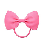Luxury Handamde Small Baby Elastic Rubber band Head rope Mini Solid Ribbon Bow Tie For Girls Hair Accessories