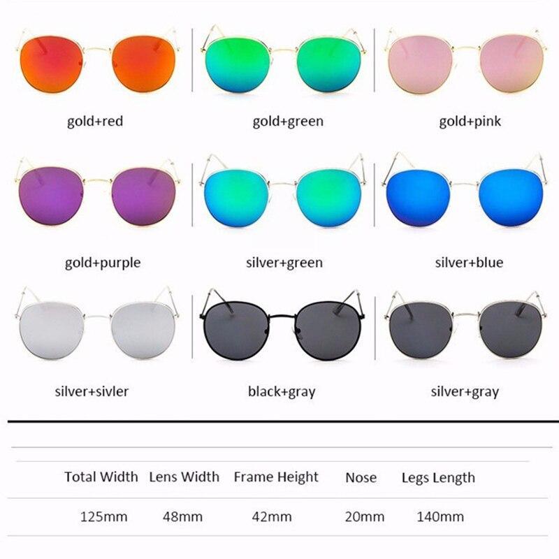 Leon Elegant Unisex Woman and Man Classic Round  Sunglasses Designer Glasses Lady Round Luxury Retro Sunglasses With Vintage Mirror Oculos De Sol Gafas - SJB-DIAMOND ELITES
