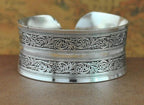 Big Elegant Luxury Amazing Classic Fashion Flower Metal Tibetan Indian Silver Vintage Retro Fashion Cuff Bracelet Bangle For Woman With Details of Animals - SJB-DIAMOND ELITES
