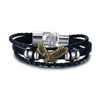 Lucky Vintage Men's Leather Bracelet Playing Cards  Charm Multilayer Braided Men and Women Gift - SJB-DIAMOND ELITES