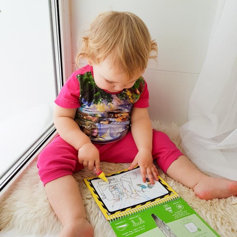 Magic Water Drawing Books Coloring Books Doodle & Magic Pen Painting Drawing Board Children  Painting Toys Birthday Gifts - SJB-DIAMOND ELITES